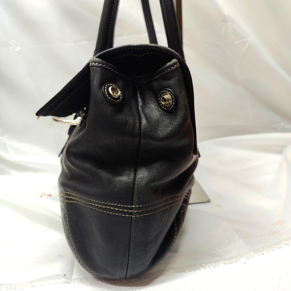 Retired- Soho Buckle Satchel Black - Picture 3 of 13